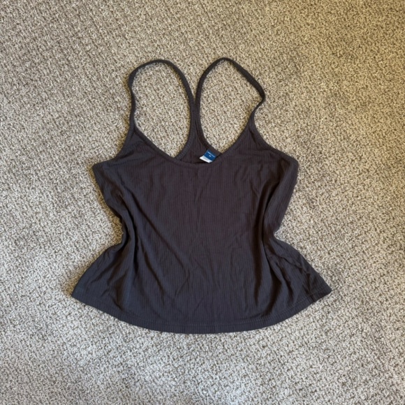 Old Navy Sunday Sleep Rib-Knit Pajama Tank Top and Shorts Set in panther - Picture 5 of 6